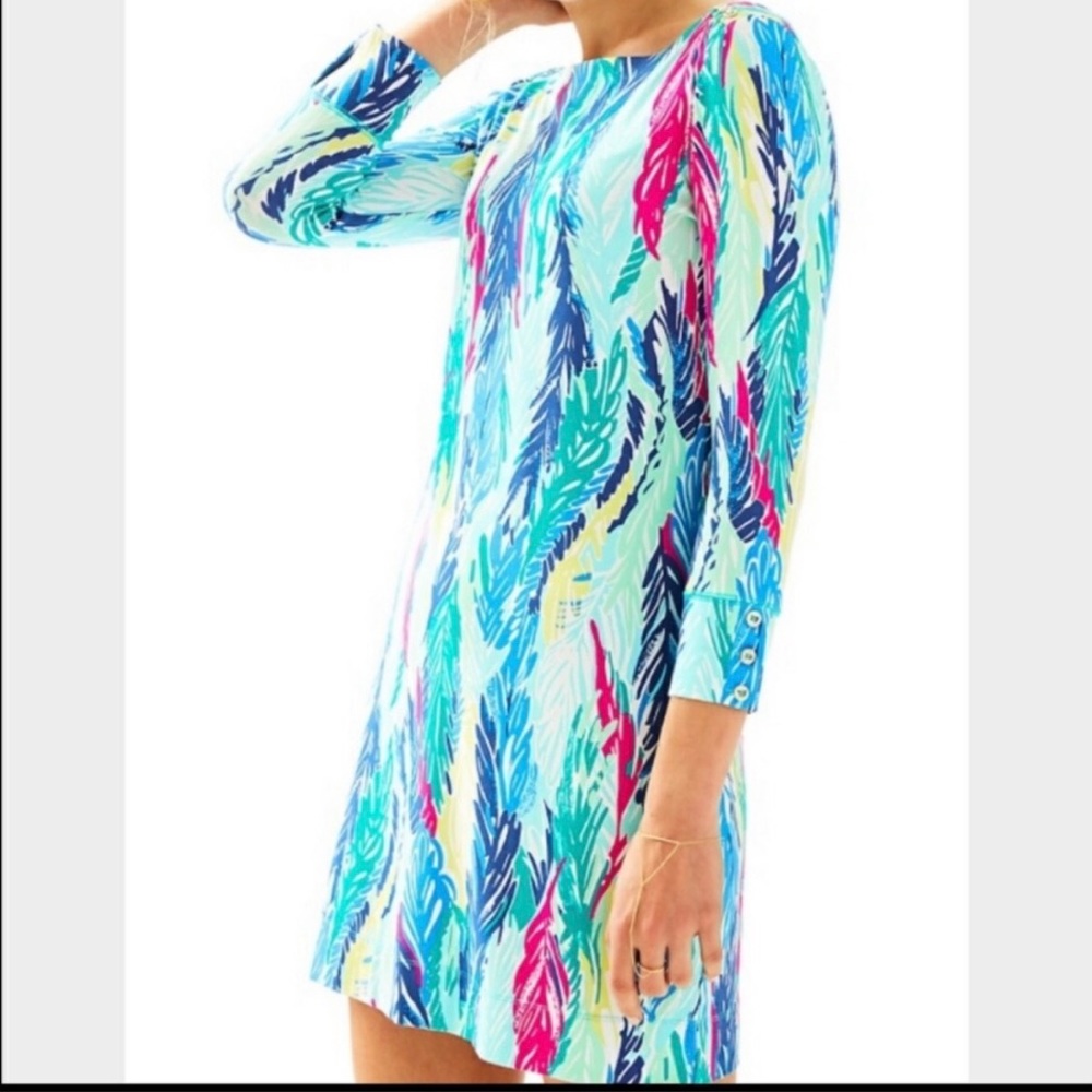 Lilly Pulitzer Sophie Cotton Shift Dress Light As A Feather Print